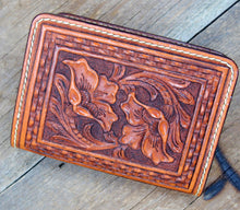 Load image into Gallery viewer, Hand tooled Mini Composition Notebook Covers
