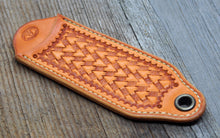 Load image into Gallery viewer, Hand Tooled Cast Iron Handle Covers