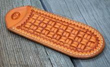 Load image into Gallery viewer, Hand Tooled Cast Iron Handle Covers