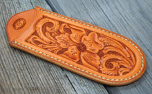 Load image into Gallery viewer, Hand Carved Leather Cast Iron Handle Covers