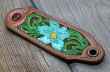 Load image into Gallery viewer, Hand Carved Leather Cast Iron Handle Covers