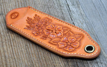 Load image into Gallery viewer, Hand Carved Leather Cast Iron Handle Covers